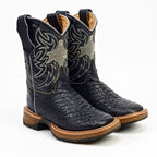 Maurich Bota Nino Maurich - Kids Python Boots - Black - Square Toe