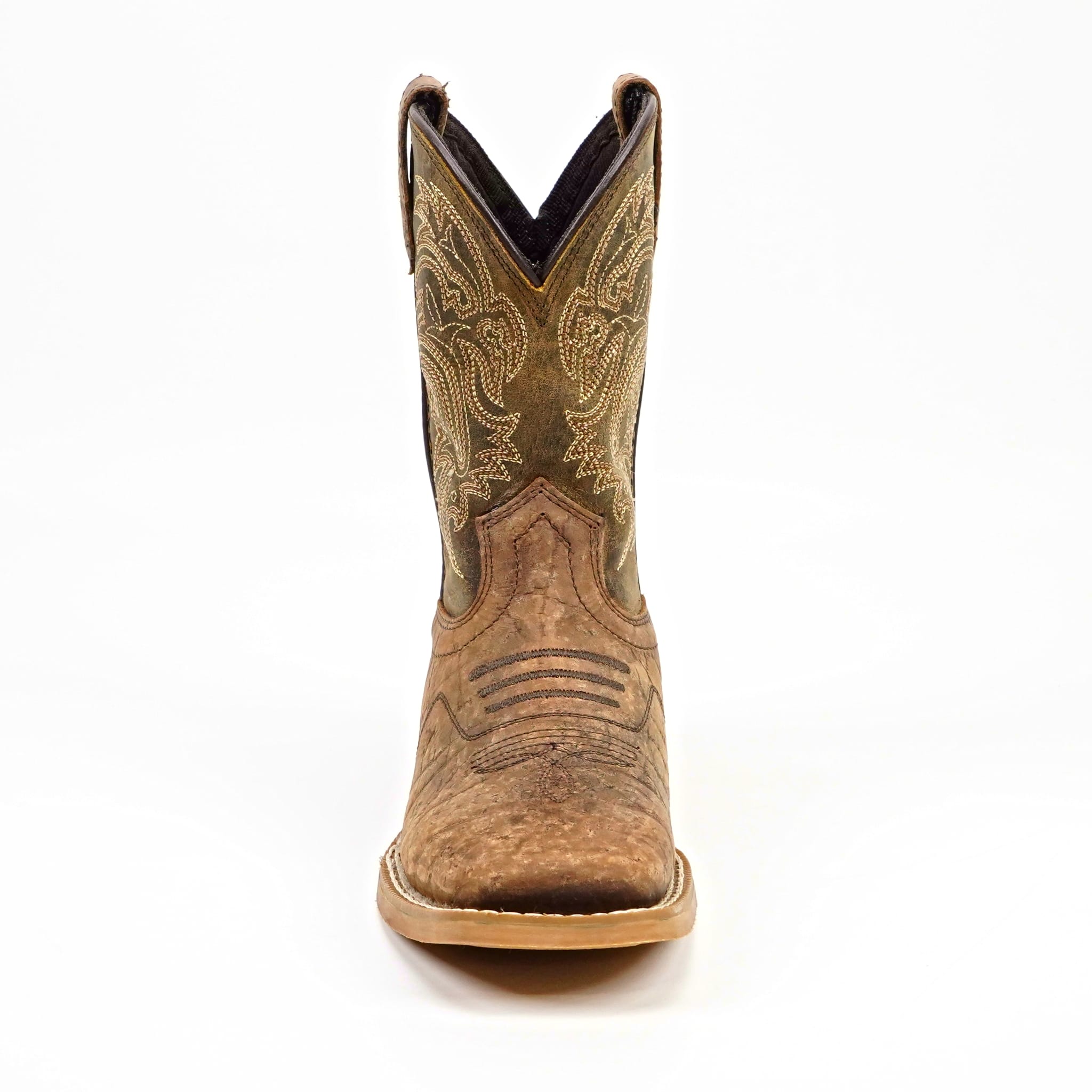 Texas Country Bota Nino Kids Cowboy Boots - Brown - Square Toe (TCK004)