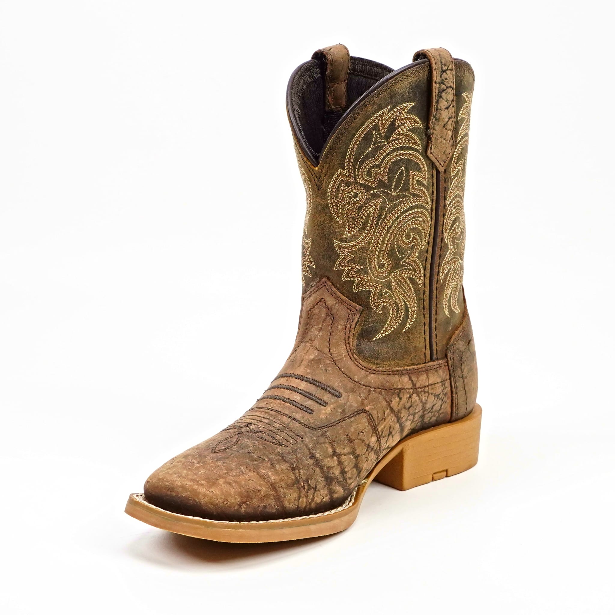 Texas Country Bota Nino Kids Cowboy Boots - Brown - Square Toe (TCK004)