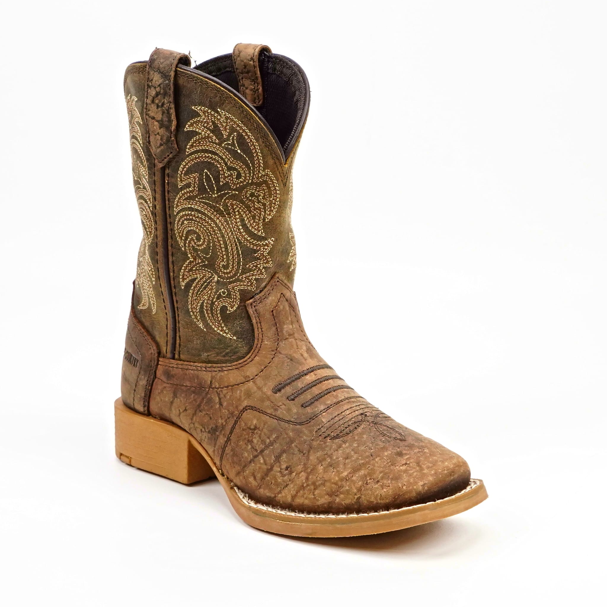 Texas Country Bota Nino Kids Cowboy Boots - Brown - Square Toe (TCK004)