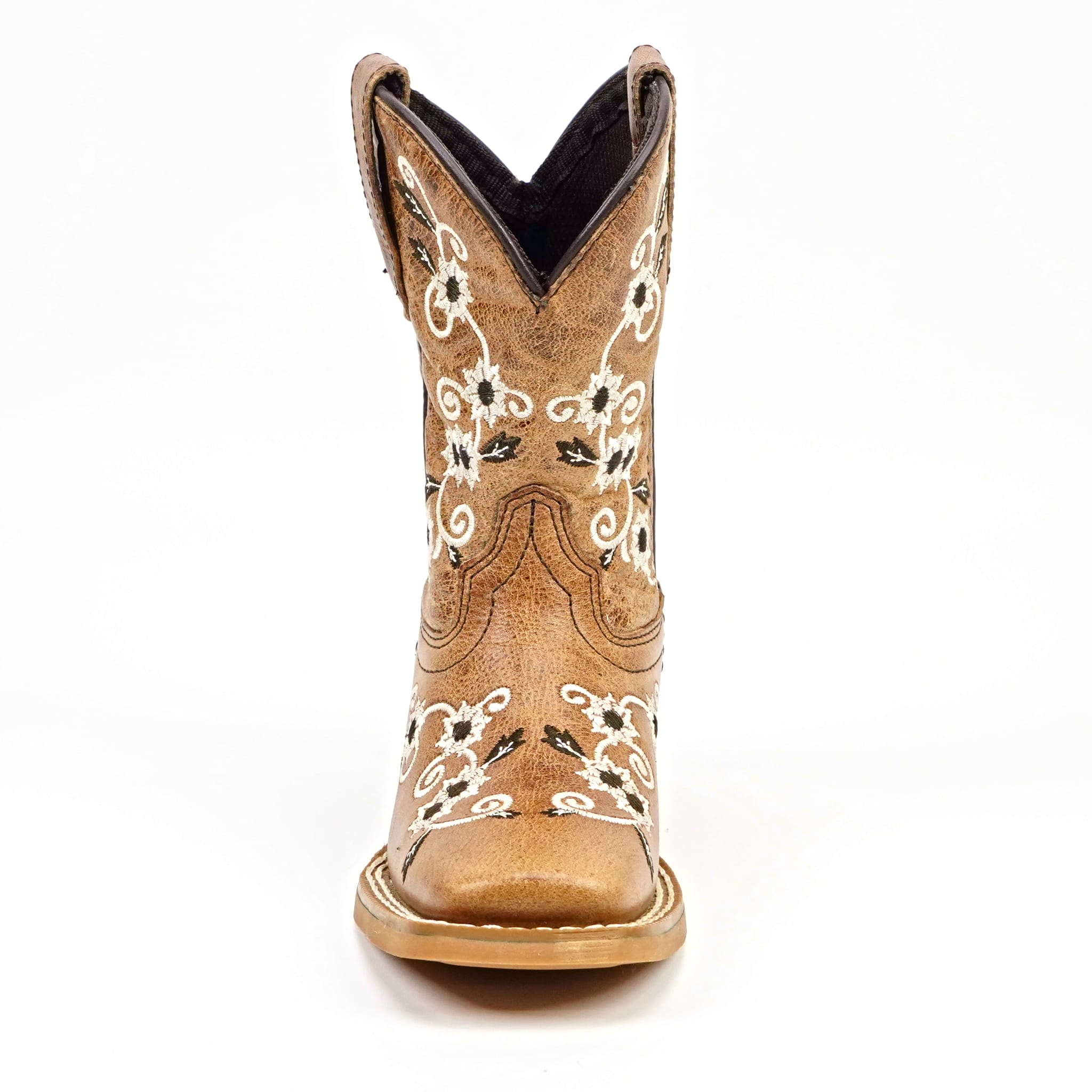 Texas Country Bota Nino Kids Cowboy Boots - Brown - Square Toe (TCK018)