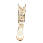 Texas Country Bota Res Dama Priscila - Alaska Orix Cowgirl Boot - Tall Shaft - Snip Toe (E871)