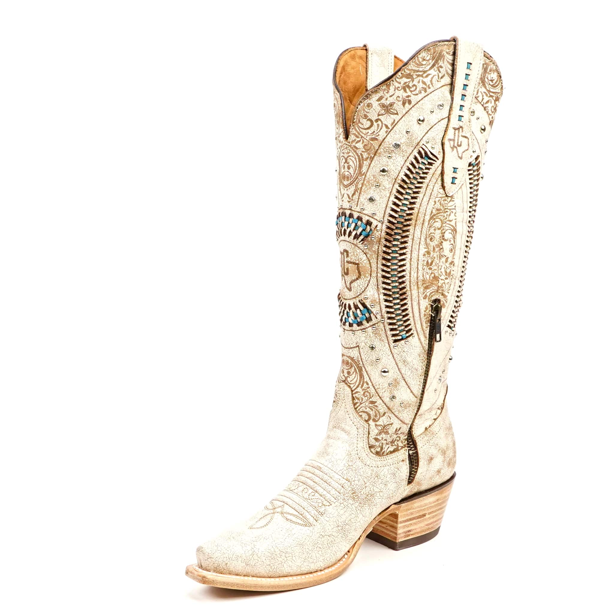 Texas Country Bota Res Dama Priscila - Alaska Orix Cowgirl Boot - Tall Shaft - Snip Toe (E871)