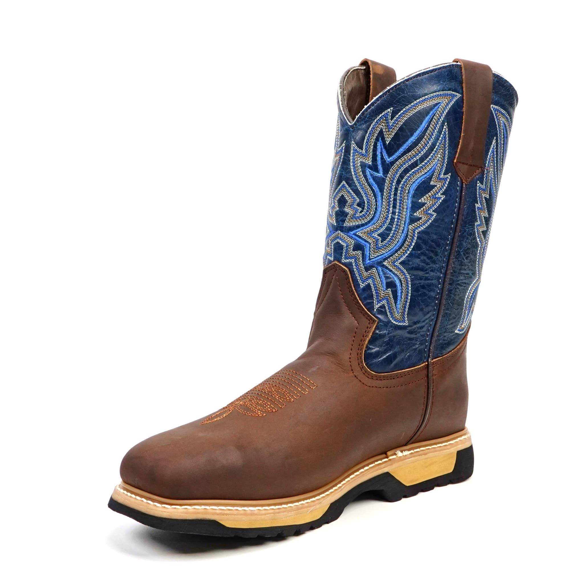 Texas Country Bota Trabajo TC Texas Country - Dark Tan Work Boots - Steel Toe (E1700)