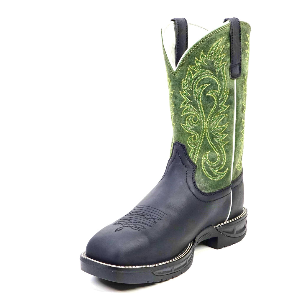 Texas Country Bota Trabajo TC Texas Country - Green & Black Work Boots - Composite Toe (TC008)