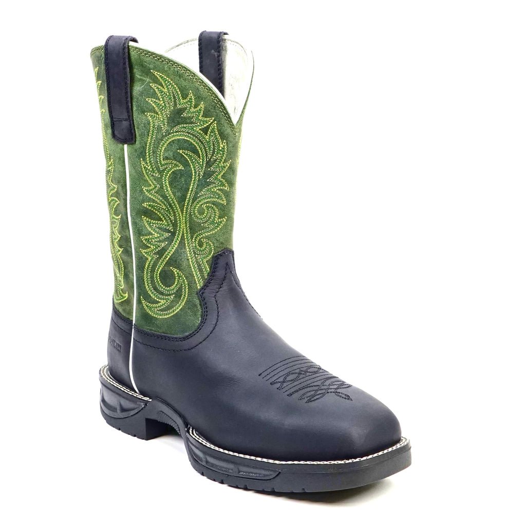 Texas Country Bota Trabajo TC Texas Country - Green & Black Work Boots - Composite Toe (TC008)
