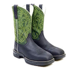 Texas Country Bota Trabajo TC Texas Country - Green & Black Work Boots - Composite Toe (TC008)