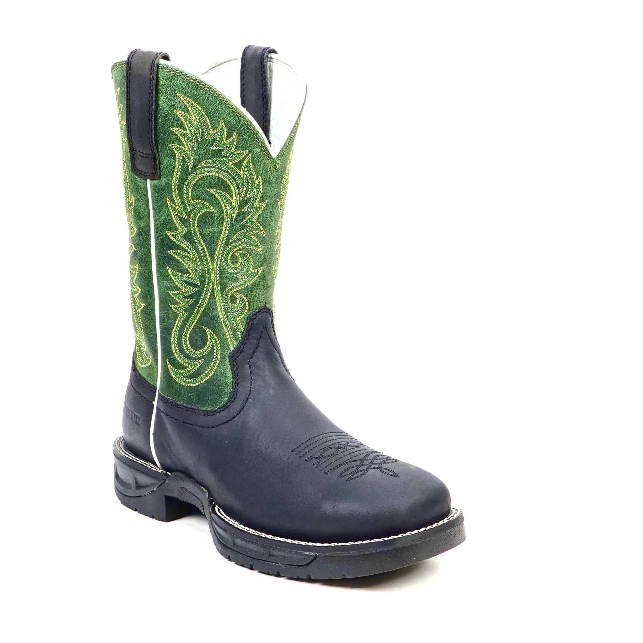 Texas Country Bota Trabajo TC Texas Country - Green & Black Work Boots - Soft Toe (TC008)