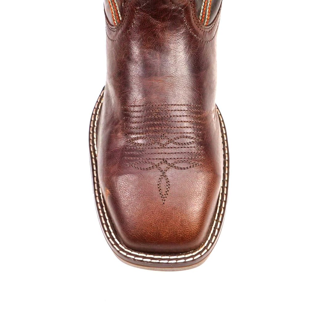 Texas Country Bota Trabajo TC Texas Country - Orange &amp; Brown Work Boots - Composite Toe (TC009)