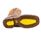 Texas Country Bota Trabajo TC Texas Country - Orange &amp; Brown Work Boots - Composite Toe (TC009)