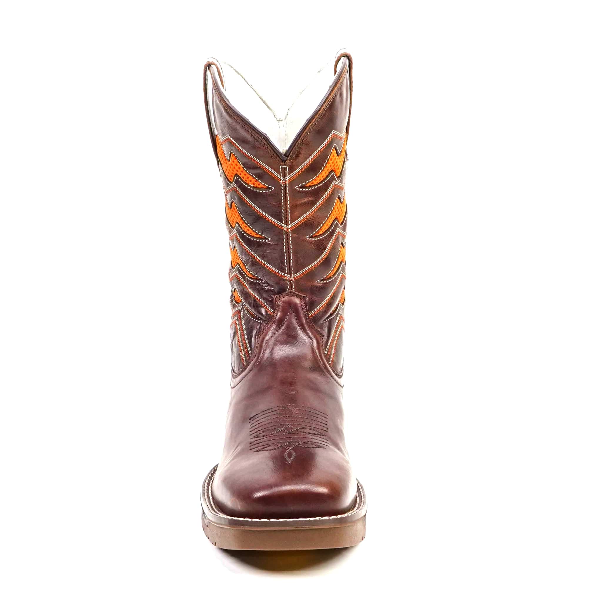 Texas Country Bota Trabajo TC Texas Country - Orange & Brown Work Boots - Soft Toe (TC009)