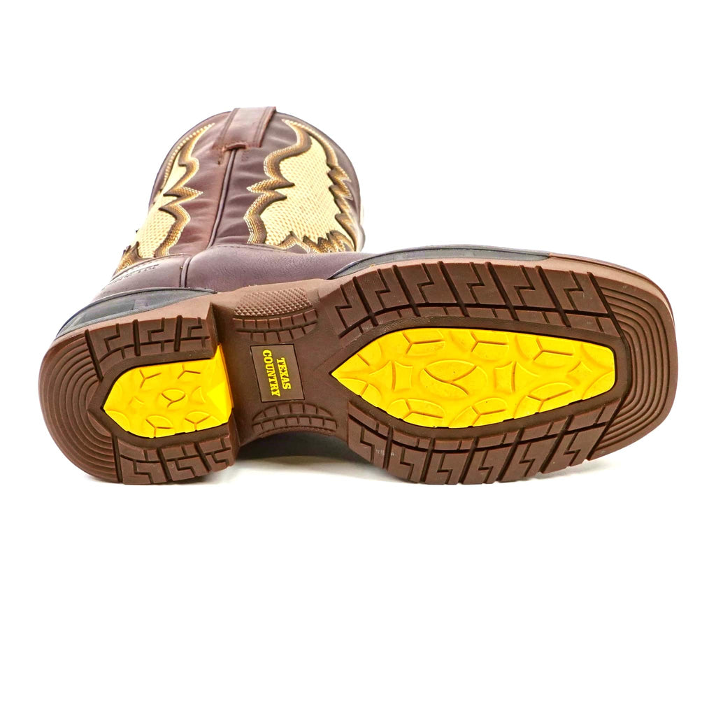 Texas Country Bota Trabajo TC Texas Country - Thunder Chestnut Work Boots - Composite Toe (TC006)