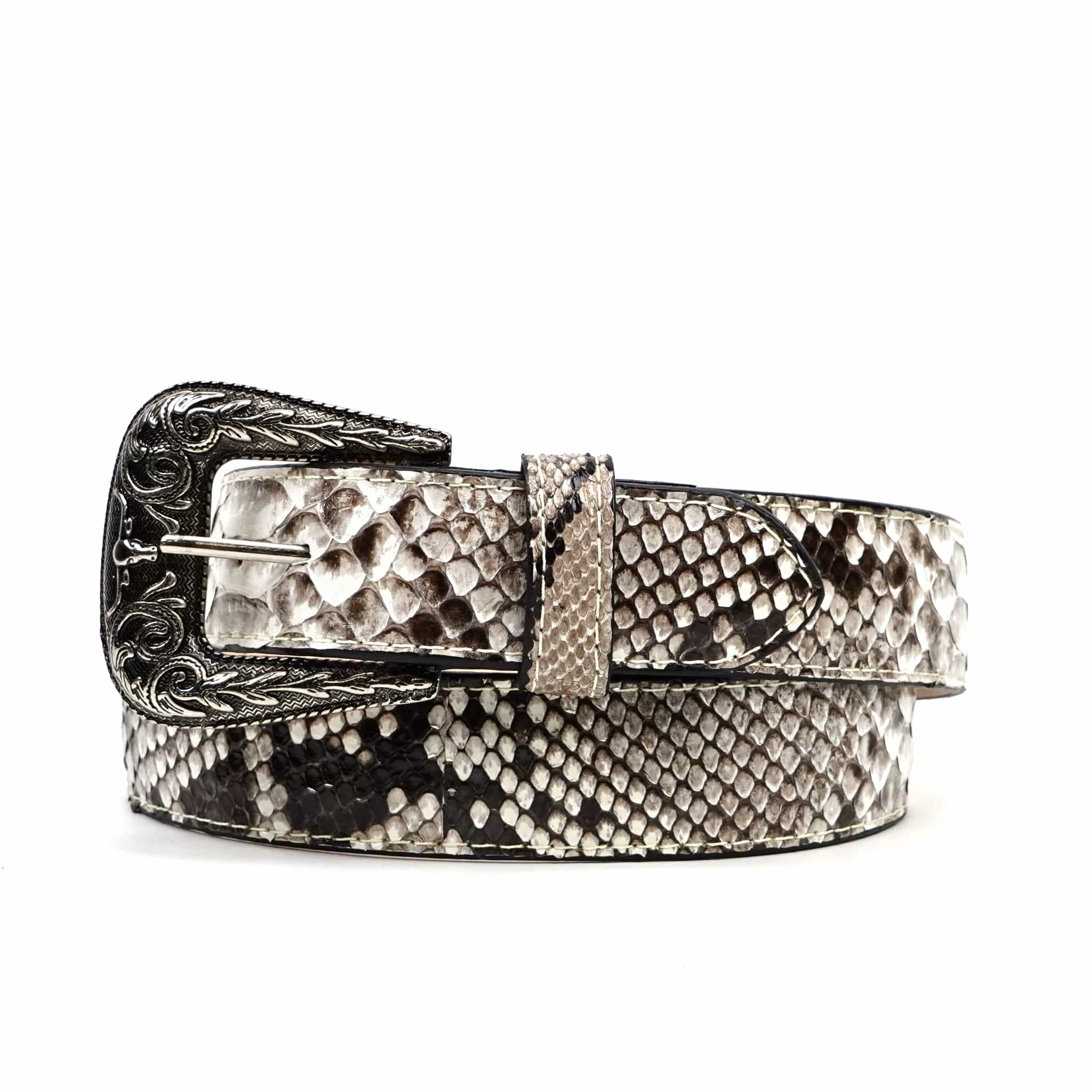 Texas Country Cinto Exotico TC Exotic Full Quilt Python Belt - Natural (C-028)