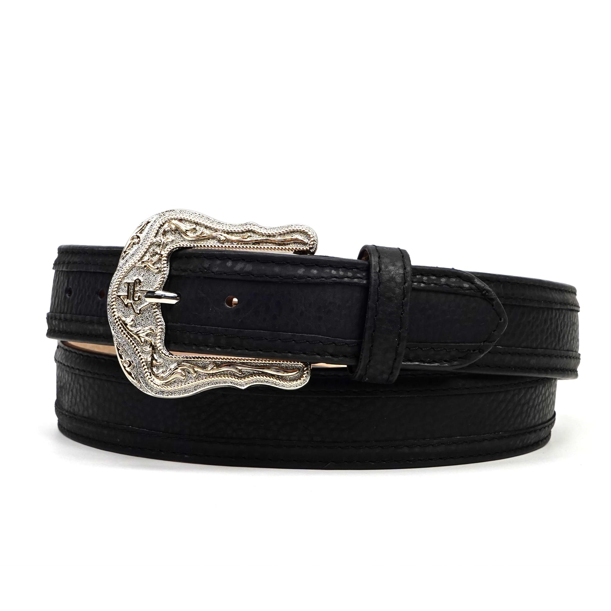 Texas Country Cinto Hombre TC Cowhide Belt - Cheyenne Black (C-V4601)