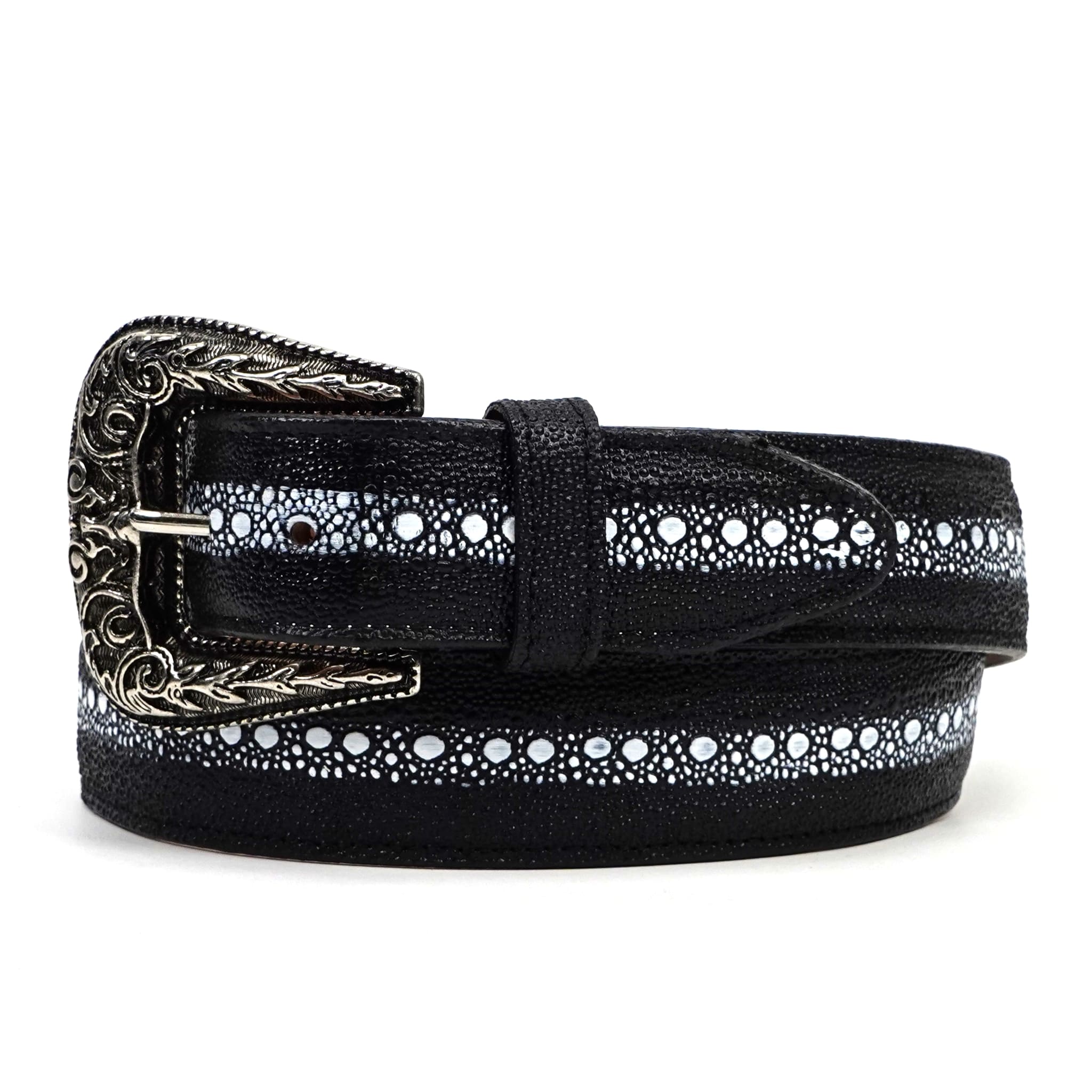 Texas Country Cinto Hombre TC Stingray Embossed Leather Belt (C-IMI)