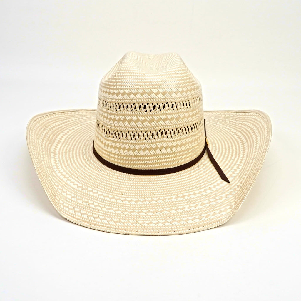 Texas Country Sombreros TC TC Hats - 100x Straw Cowboy Hat - Minnick Two-Tone Double Vented