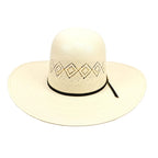 Texas Country Sombreros TC TC Hats - 100x Straw Open Crown Hat - Two Diamonds