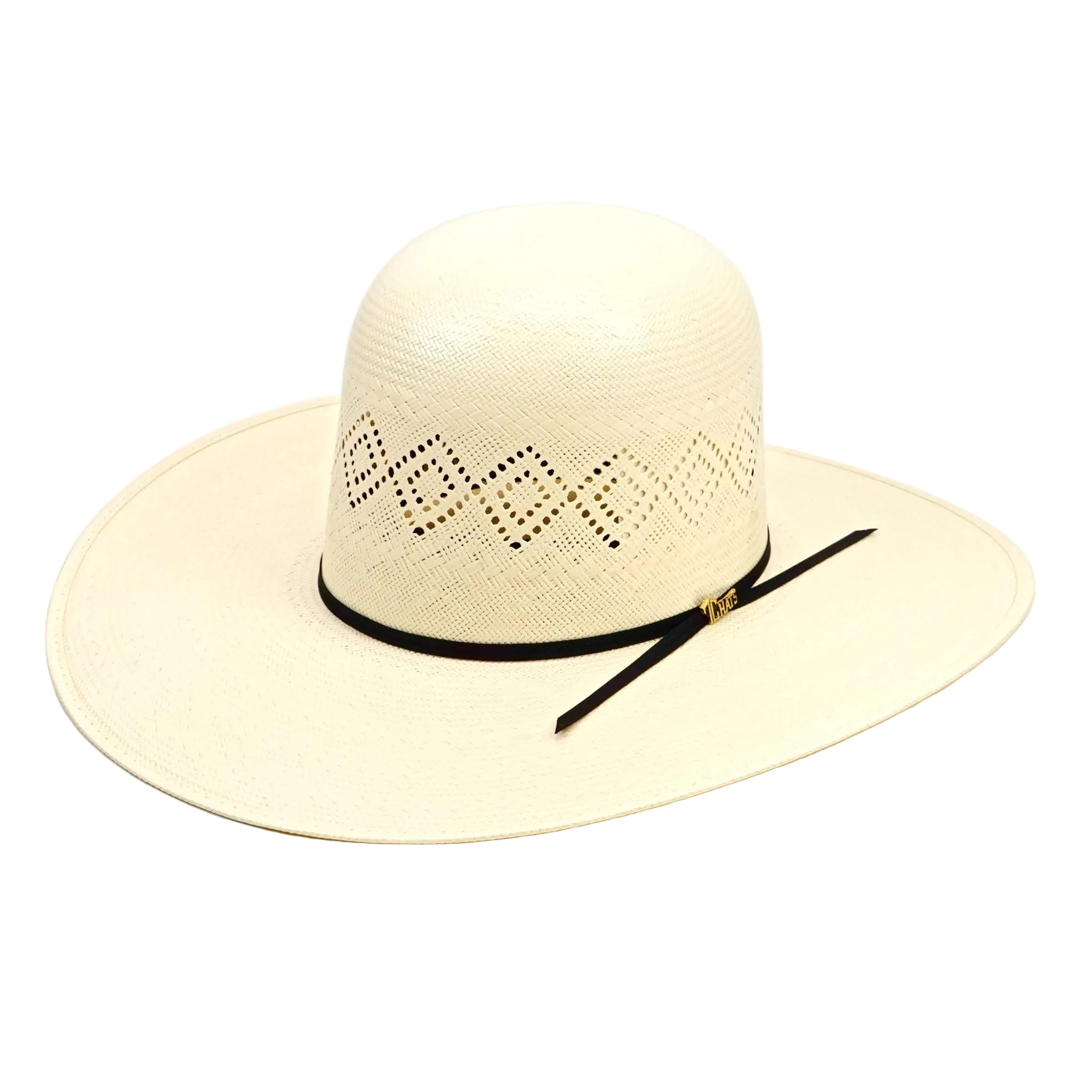 Texas Country Sombreros TC TC Hats - 100x Straw Open Crown Hat - Two Diamonds