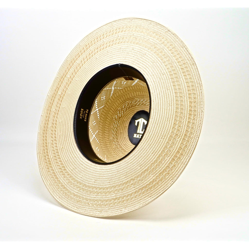 Texas Country Sombreros TC TC Hats - 100X Straw Open Crown Hat - Two-Tone X-Flower