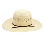 Texas Country Sombreros TC TC Hats - 100X Straw Open Crown Hat - Two-Tone X-Flower