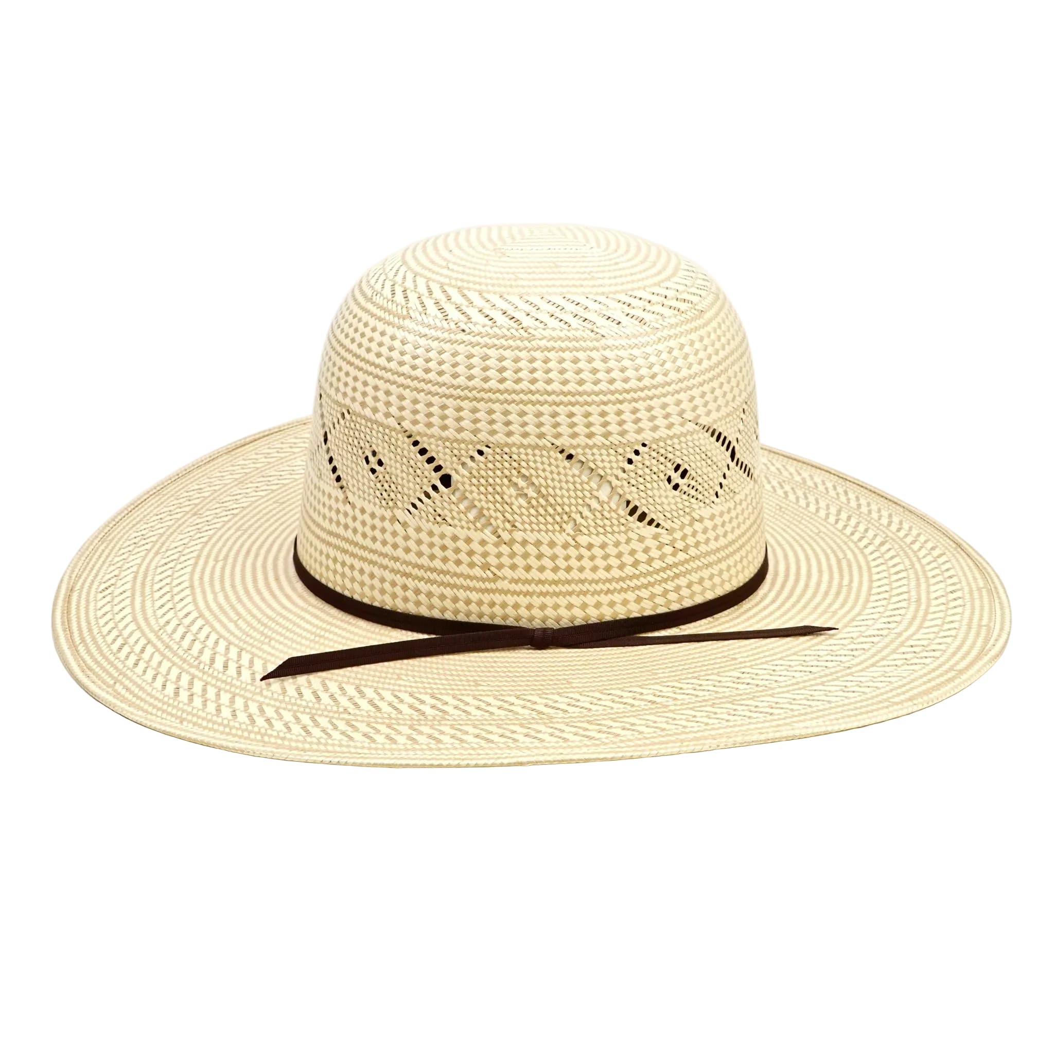 Texas Country Sombreros TC TC Hats - 100X Straw Open Crown Hat - Two-Tone X-Flower