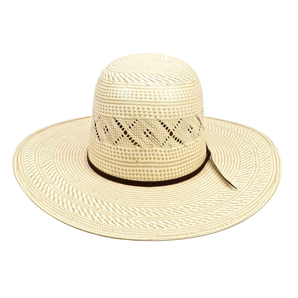 Texas Country Sombreros TC TC Hats - 100X Straw Open Crown Hat - Two-Tone X-Flower