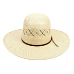 Texas Country Sombreros TC TC Hats - 100X Straw Open Crown Hat - Two-Tone X-Flower