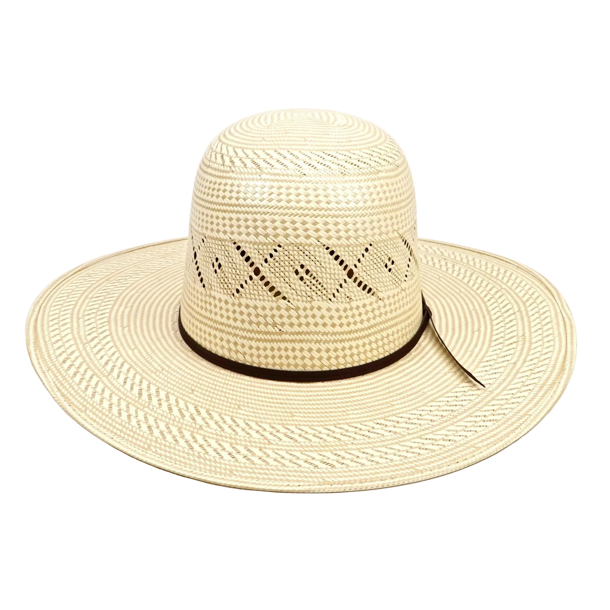 Texas Country Sombreros TC TC Hats - 100X Straw Open Crown Hat - Two-Tone X-Flower