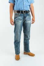 Western Blue Pantalones Western Blue - Men's Straight Leg Denim Jeans (WJ2365)