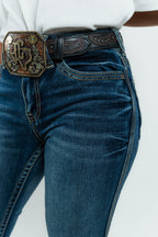 Western Blue Pantalones Women's Boot Cut Denim Jeans (W243-PB33)