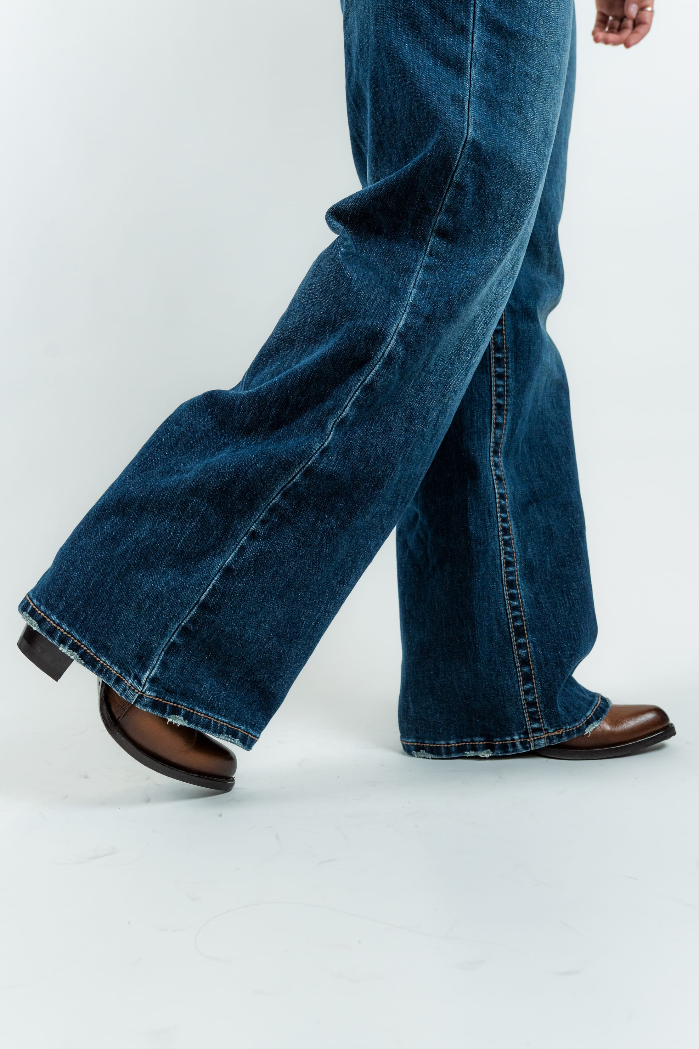 Western Blue Pantalones Women's Boot Cut Denim Jeans (W243-TS30)