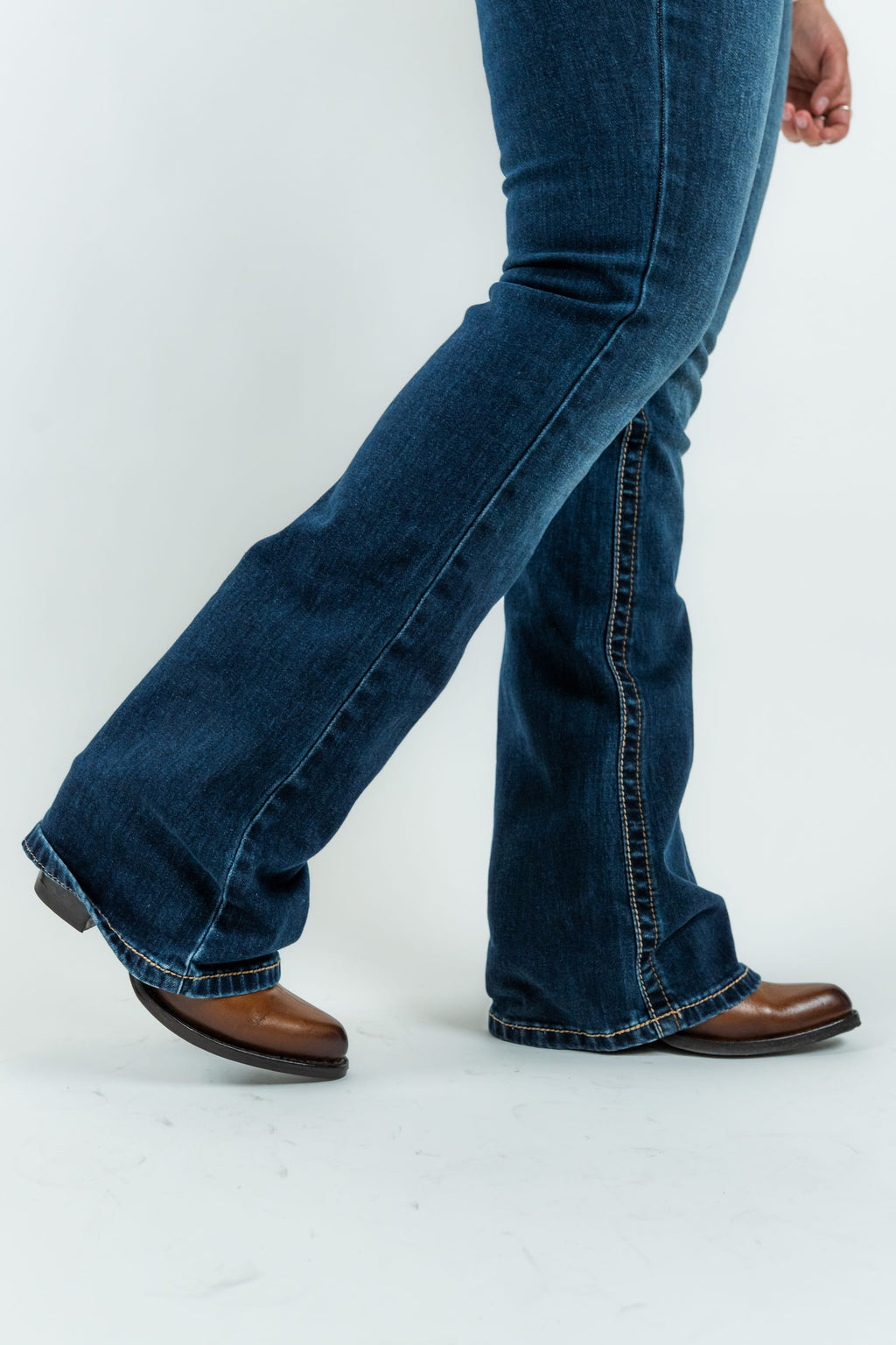 Western Blue Pantalones Women's Boot Cut Denim Jeans (W246-PB33)
