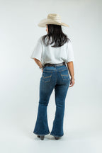 Western Blue Pantalones Women's High-Rise Bootcut Denim Jeans (W2371-PB)
