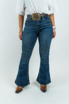 Western Blue Pantalones Women's High-Rise Bootcut Denim Jeans (W2371-PB)